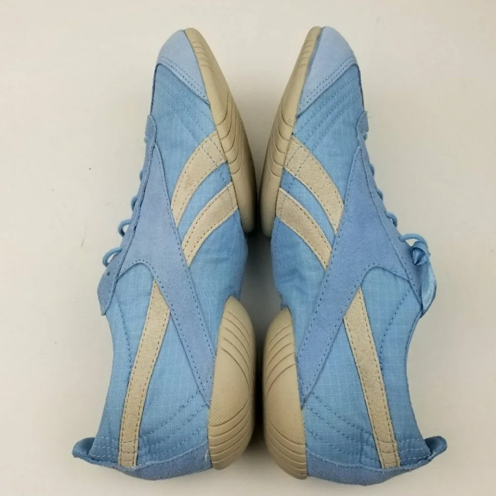 VTG Rbk Ballet Baby Blue Lace Ribbon Sneakers - Picture 8 of 11